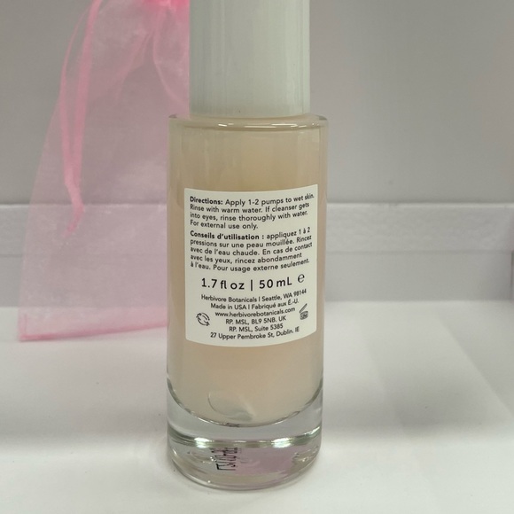 Herbivore PINK CLOUD Jelly Makeup Removing Face Wash Cleanser & Moon Fruit Mini - Picture 5 of 7